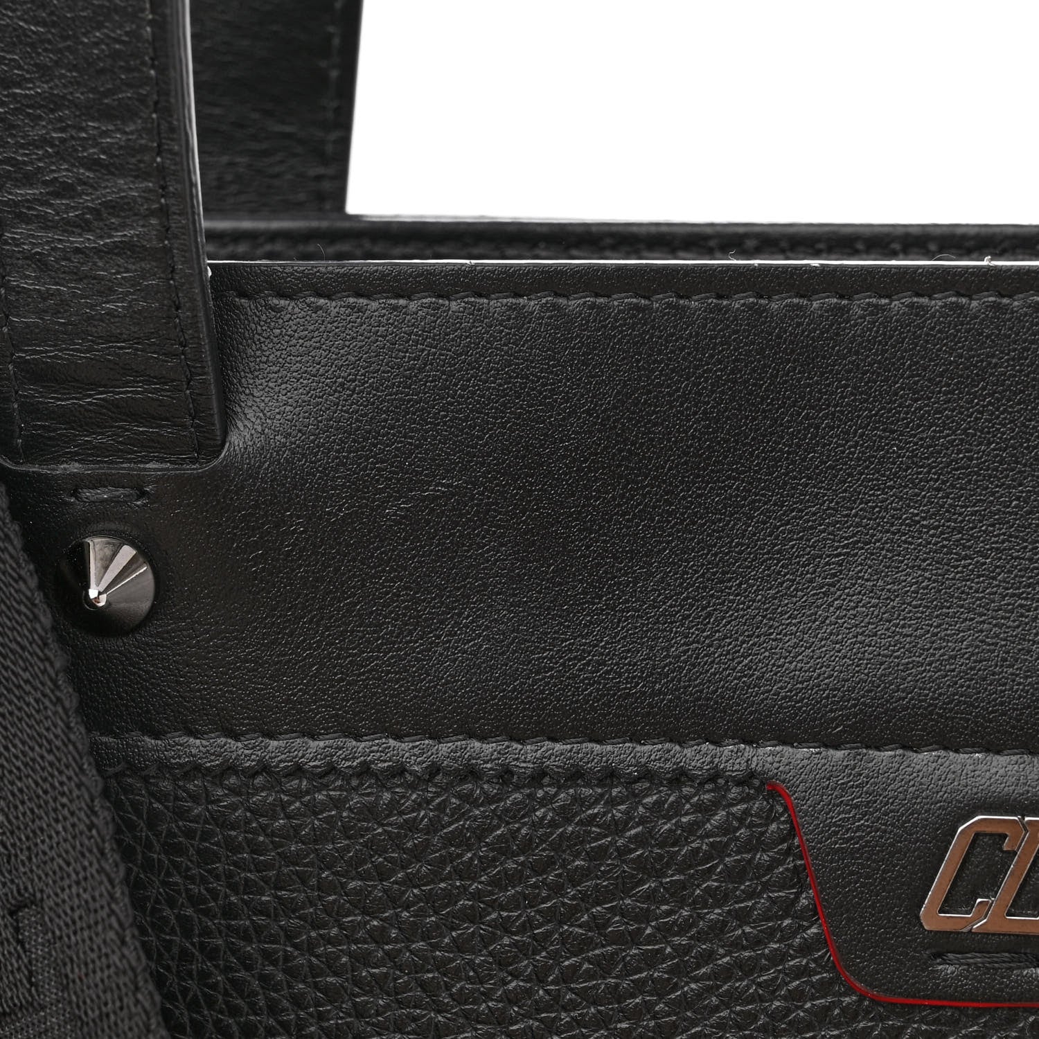 Christian Louboutin Grained Calfskin Ruistote Tote Black 11 of 14