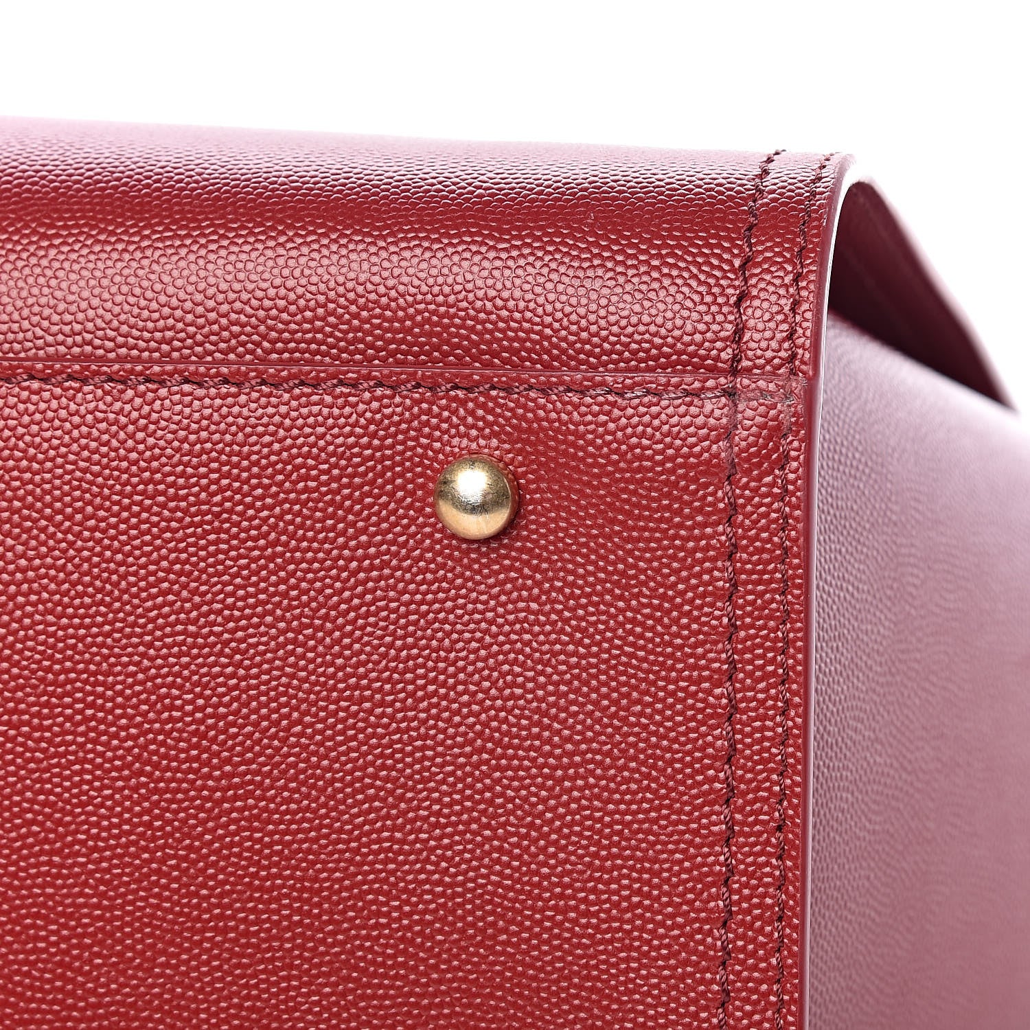 Chanel Caviar Small Studded Deauville Tote Red 14 of 18