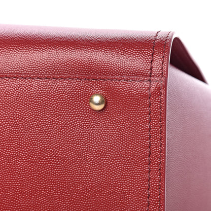 Chanel Caviar Small Studded Deauville Tote Red 14 of 18