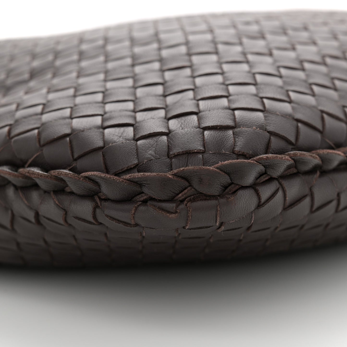Nappa Intrecciato Large Veneta Hobo Ebano