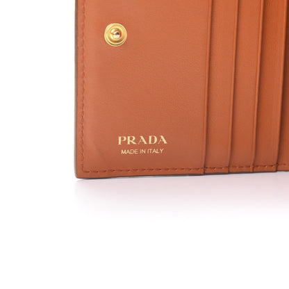 Prada Vitello Daino Small Bi-Fold Wallet Caramel 6 of 14