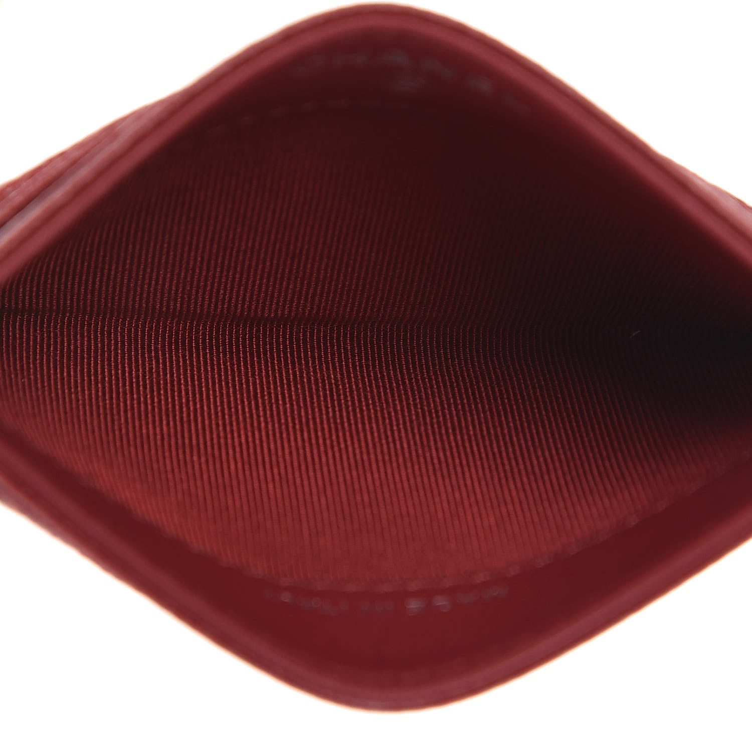 Chanel Caviar Quilted CC Card Holder Dark Red 5 of 9
