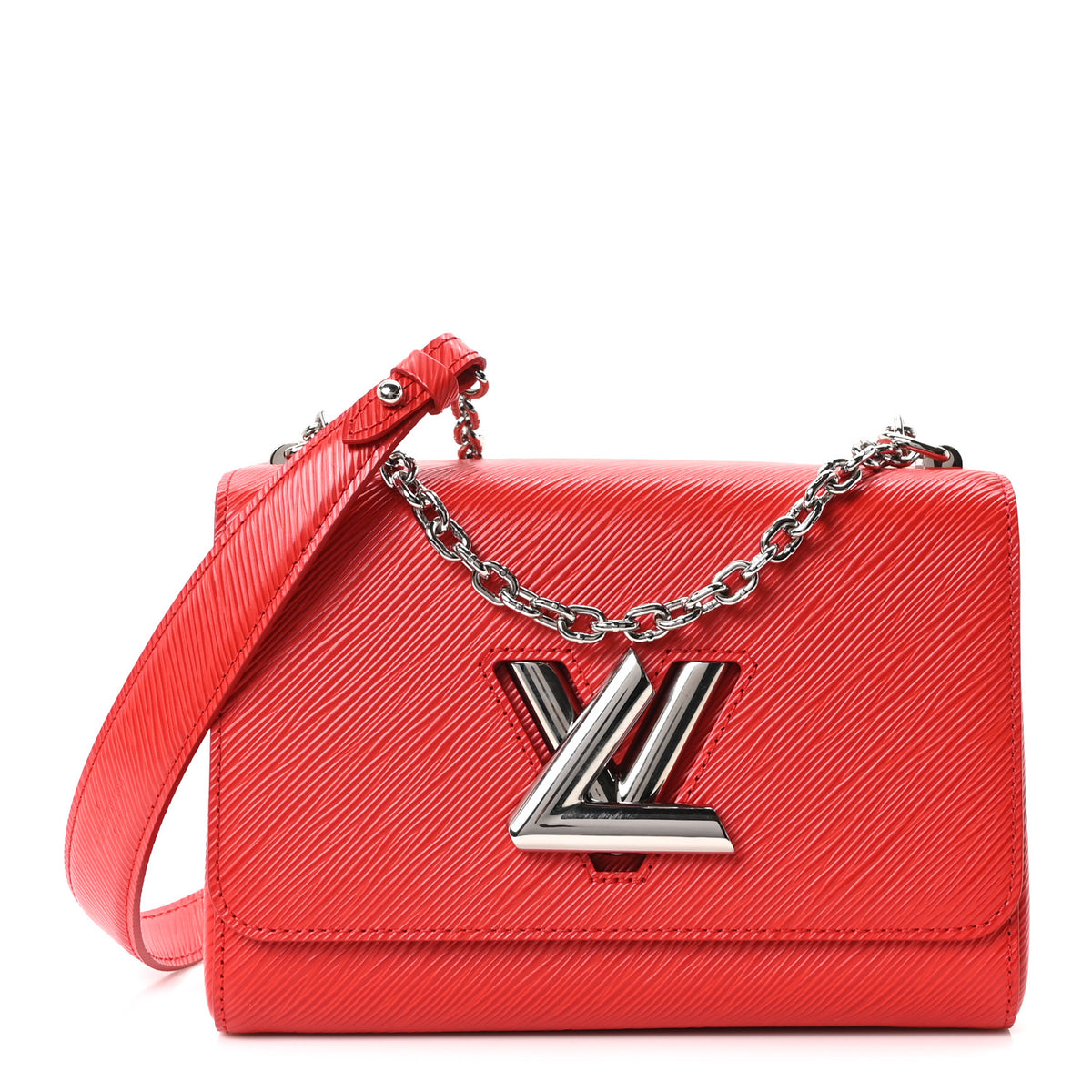 Louis Vuitton Epi Twist Shoulder Bag MM Coquelicot 1 of 10