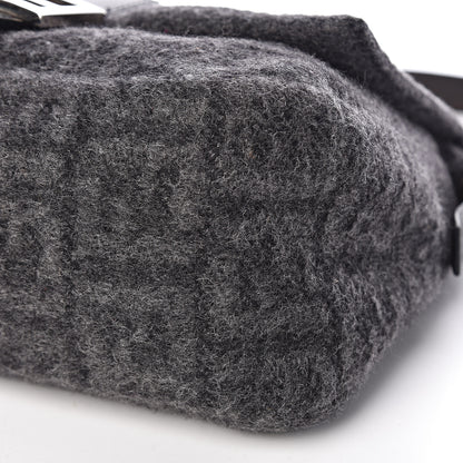 Fendi Wool Zucca Mama Baguette Grey 9 of 10