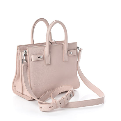 Saint Laurent Grained Calfskin Nano Supple Sac De Jour Marble Pink 3 of 10