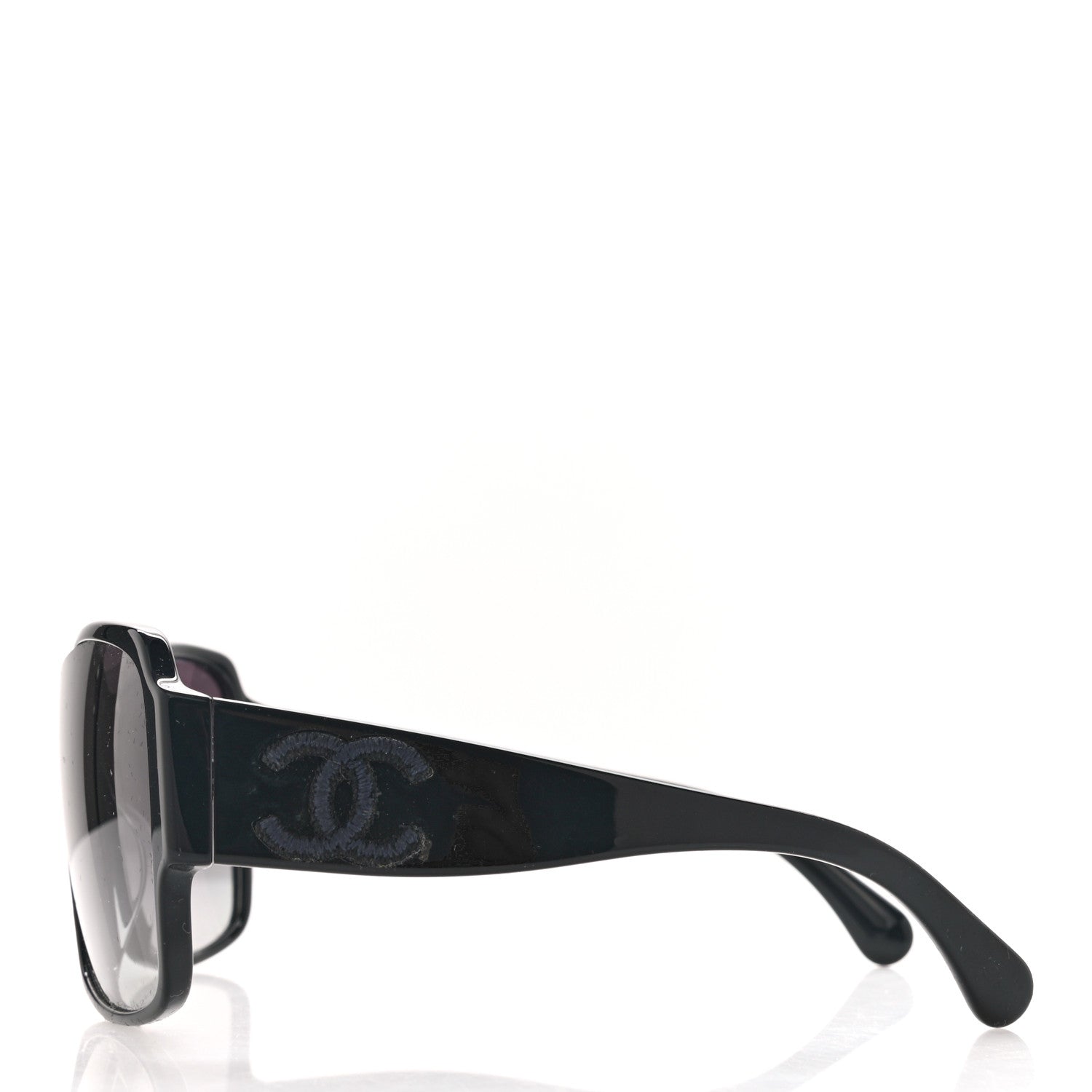 Chanel Acetate Shield Sunglasses 5449-A Black 3 of 10