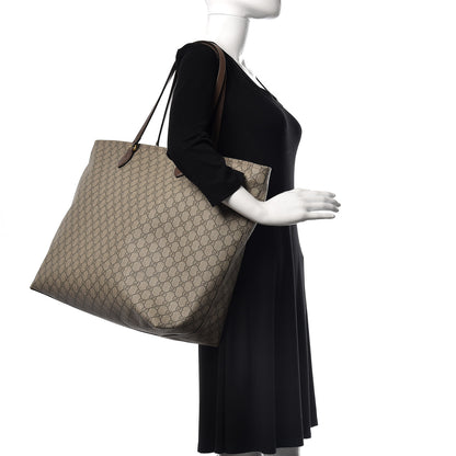 Gucci GG Supreme Monogram Large Ophidia Shopping Tote Brown 2 of 8