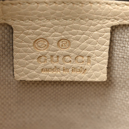 Gucci Pebbled Calfskin Medium Soho Chain Shoulder Bag Off White 6 of 10