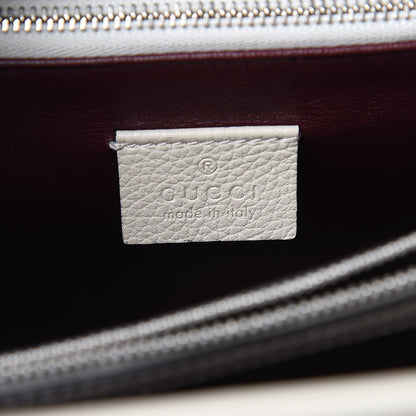 Gucci Grainy Calfskin Medium Zumi Top Handle Bag Mystic White 6 of 10