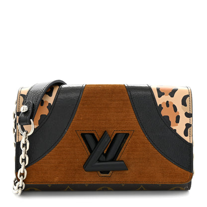 Louis Vuitton Calfskin Monogram Wild At Heart Twist Chain Wallet 1 of 15