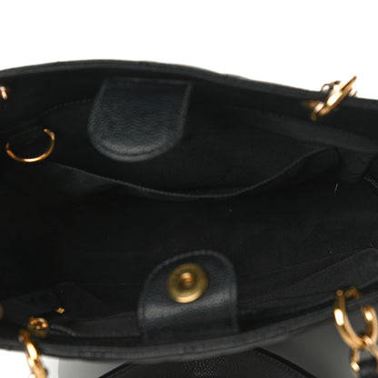 Chanel Caviar Quilted Petit Shopping Tote PST Black 5 of 19