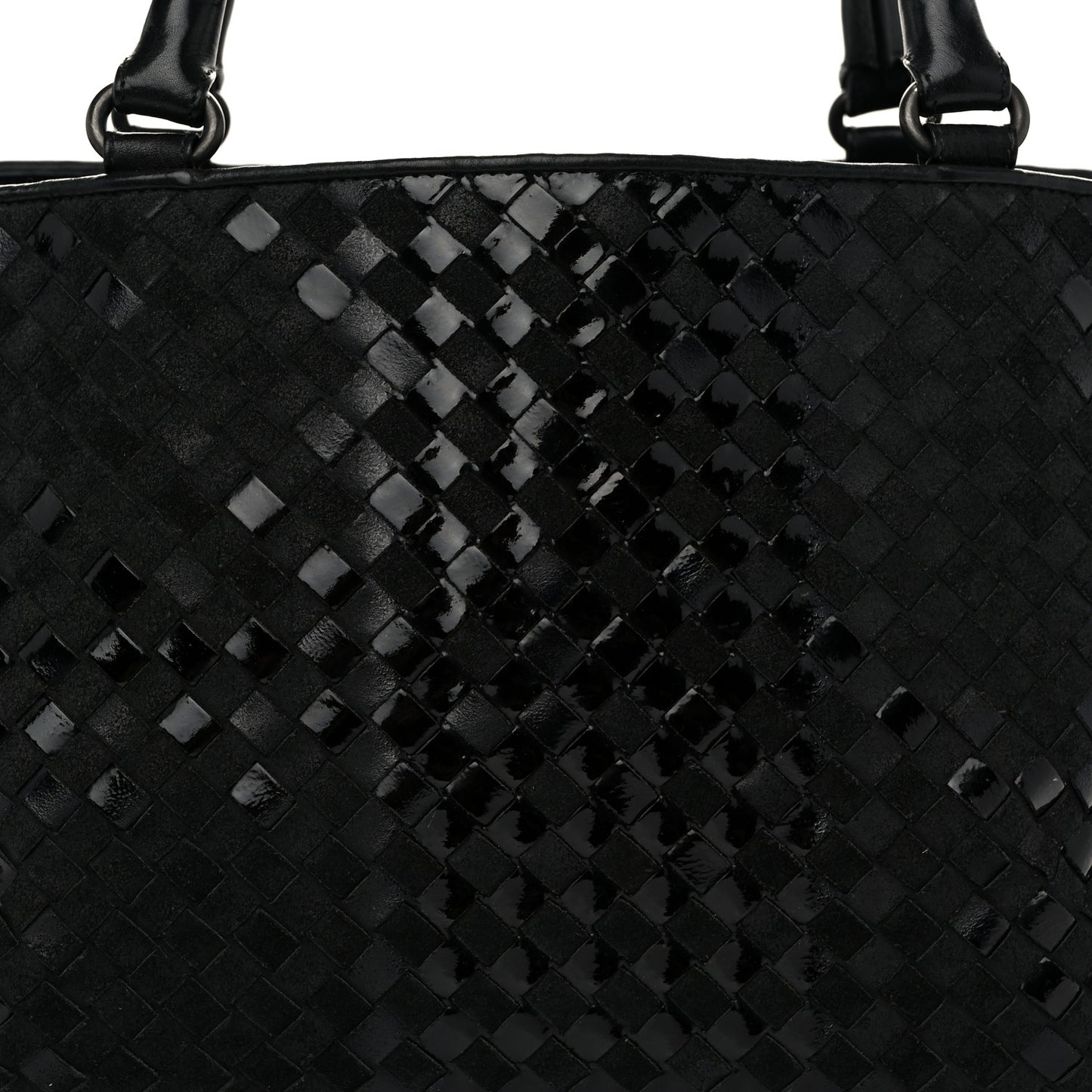 Intrecciato Rugiada Vintaga Medium Shopper Black