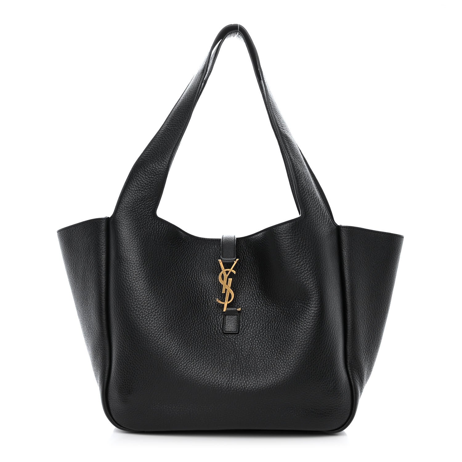 Saint Laurent Grained Deerskin Bea Tote Black 1 of 10