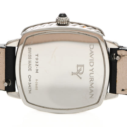 David Yurman Stainless Steel Calfskin Diamond 27mm Albion Wrap Quartz Watch 4 of 4