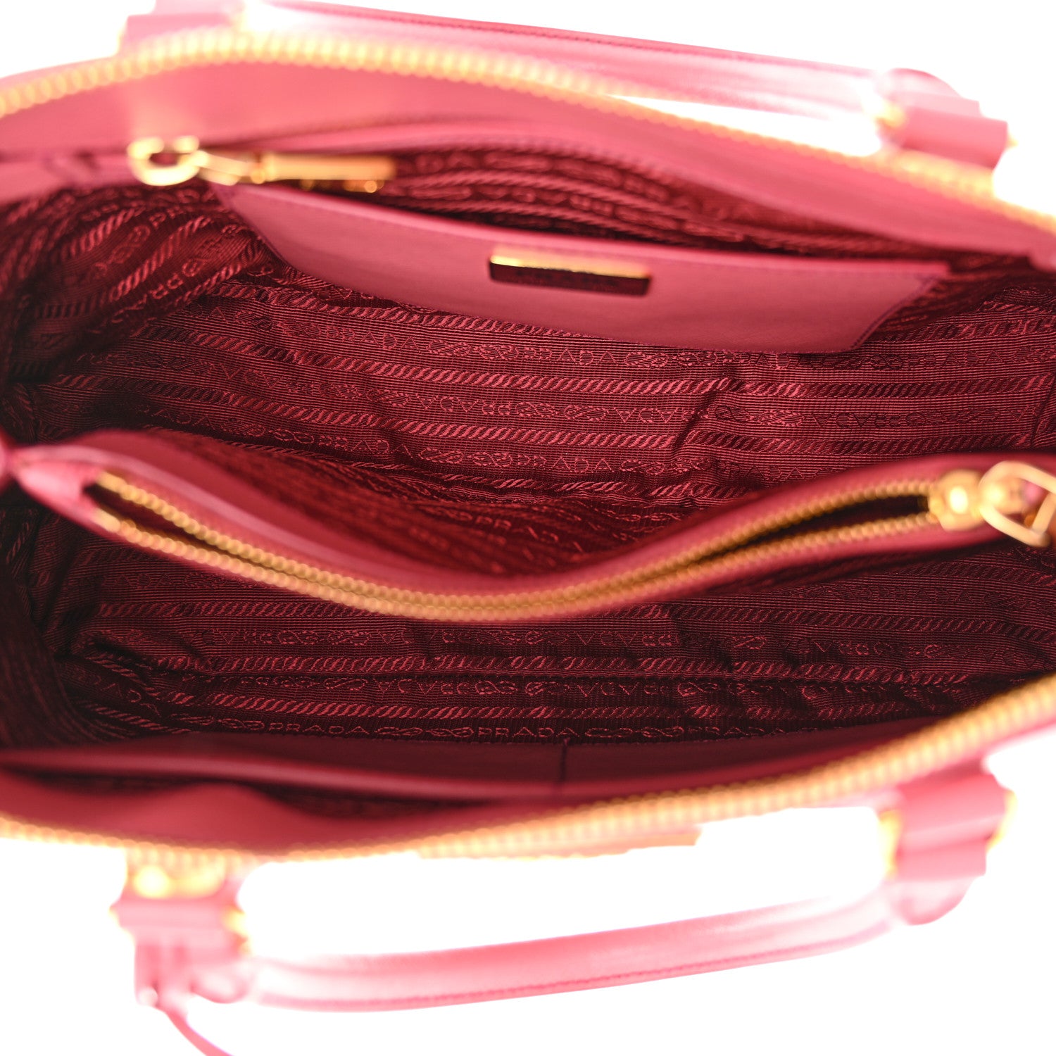 Prada Saffiano Lux Medium Promenade Tote Peonia 5 of 11