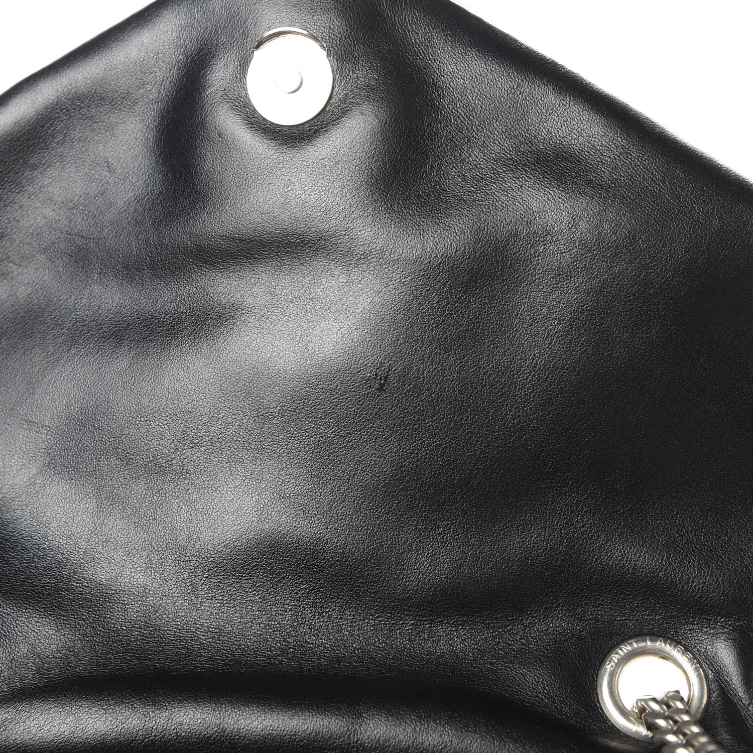 Saint Laurent Calfskin Y Quilted Monogram Medium Loulou Chain Satchel Black 12 of 17