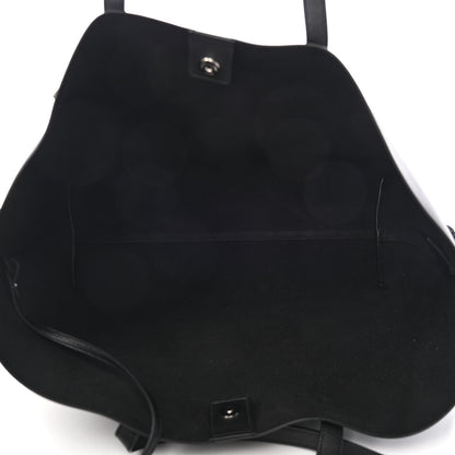 Saint Laurent Calfskin Large Fringe Shopping Tote Black 5 of 9