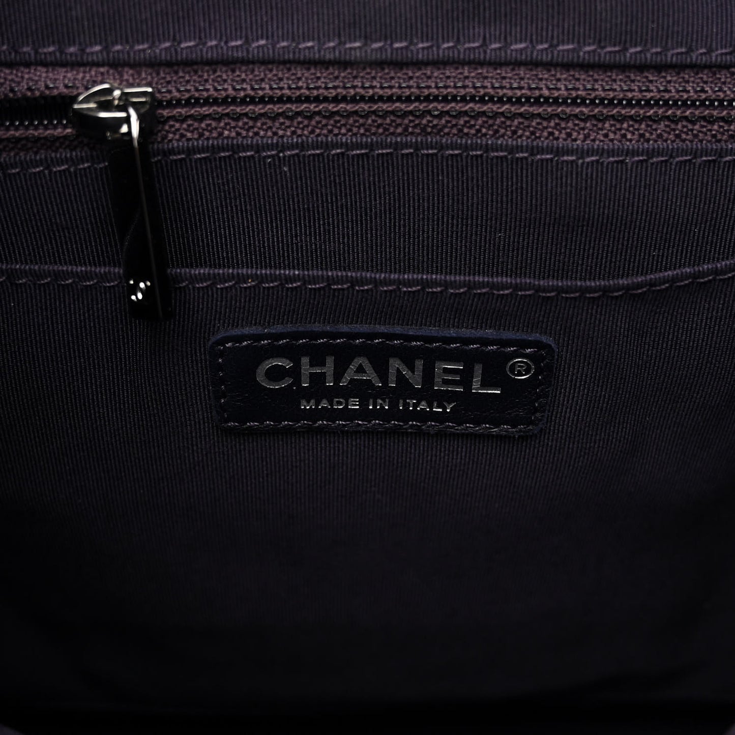 Calfskin Quilted Large Urban Spirit Backpack Dark Purple