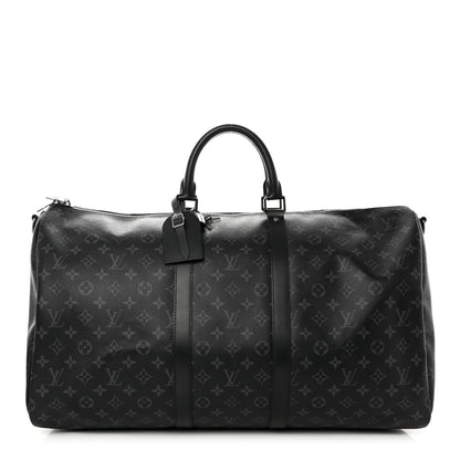 Louis Vuitton Monogram Eclipse Keepall Bandouliere 55 1 of 8