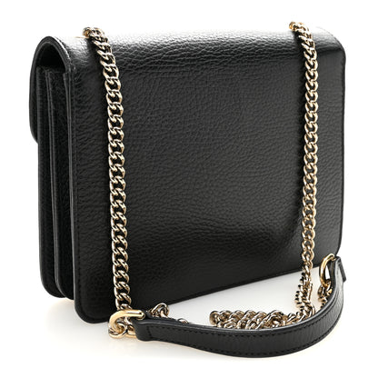 Gucci Dollar Calfskin Small Interlocking G Shoulder Bag Black 3 of 10