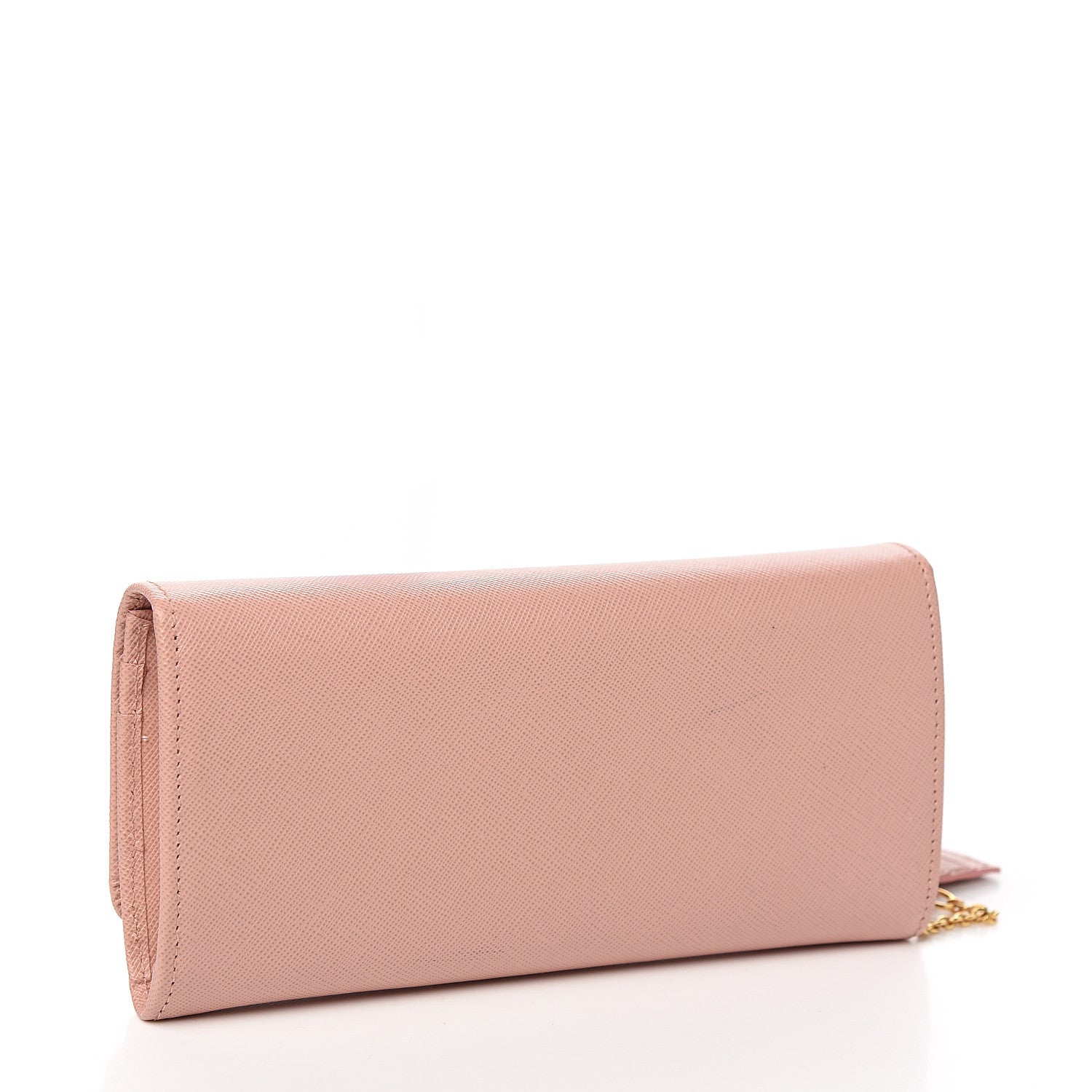 Prada Saffiano Metal Continental Flap Wallet Orchidea 2 of 10