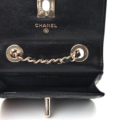 Chanel Lambskin Quilted Trendy CC Card Holder On Chain Black 4 of 7