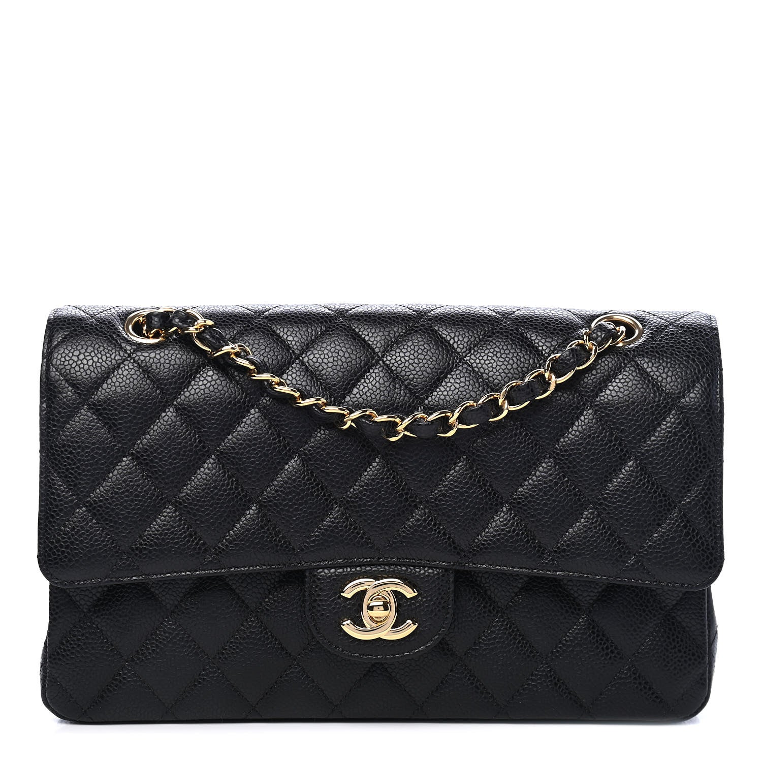 Chanel Caviar Quilted Medium Double Flap Black 1 of 8