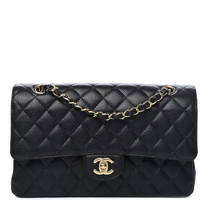Chanel Caviar Quilted Medium Double Flap Black 1 of 8