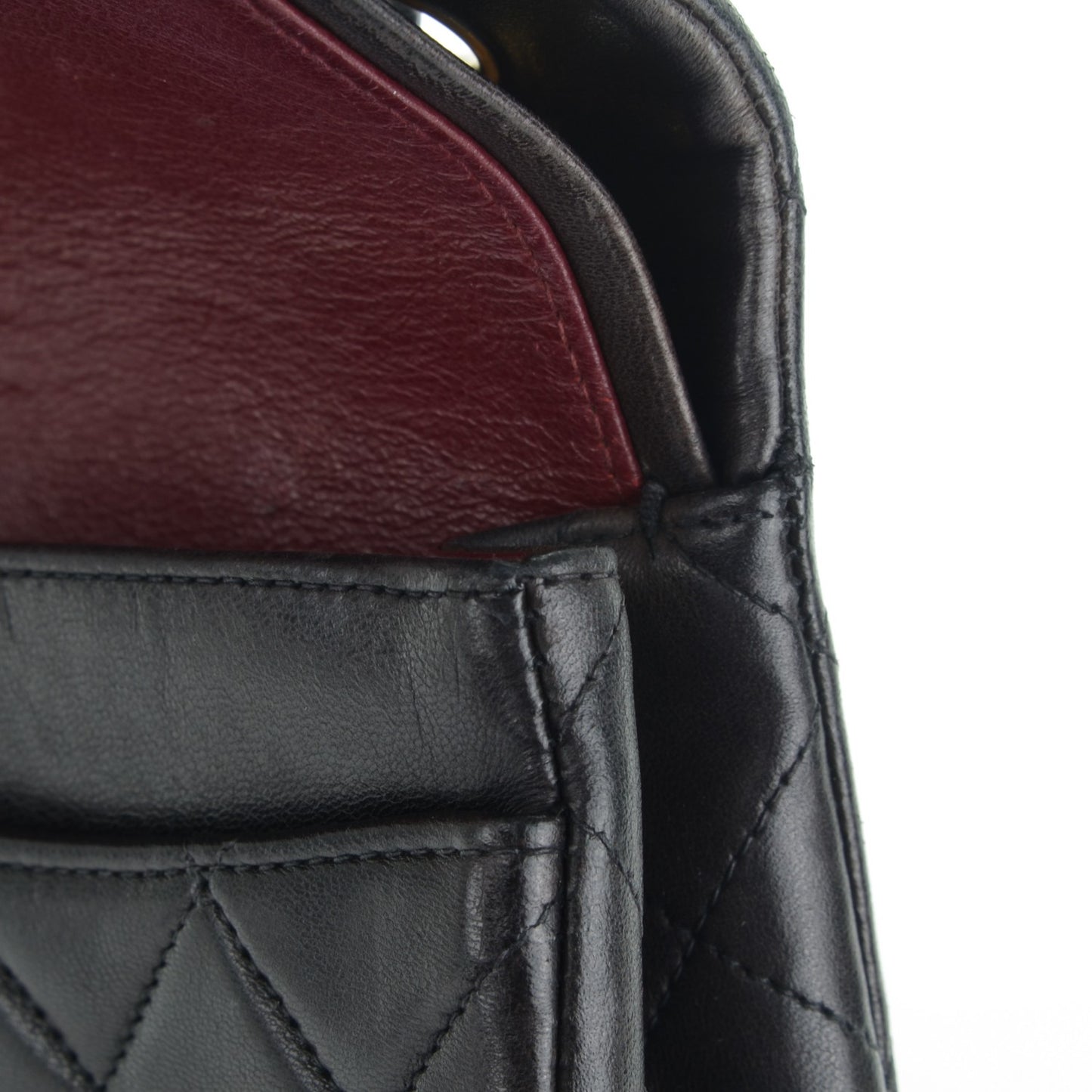 Lambskin Quilted Small Double Flap Black