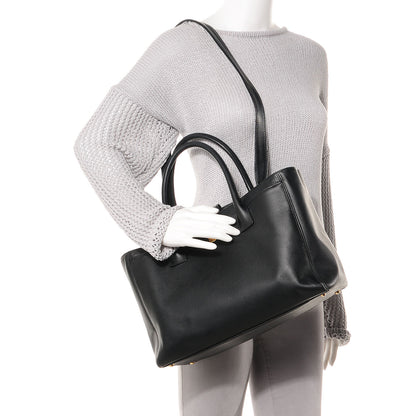Chanel Calfskin Cerf Shopper Tote Black 2 of 7