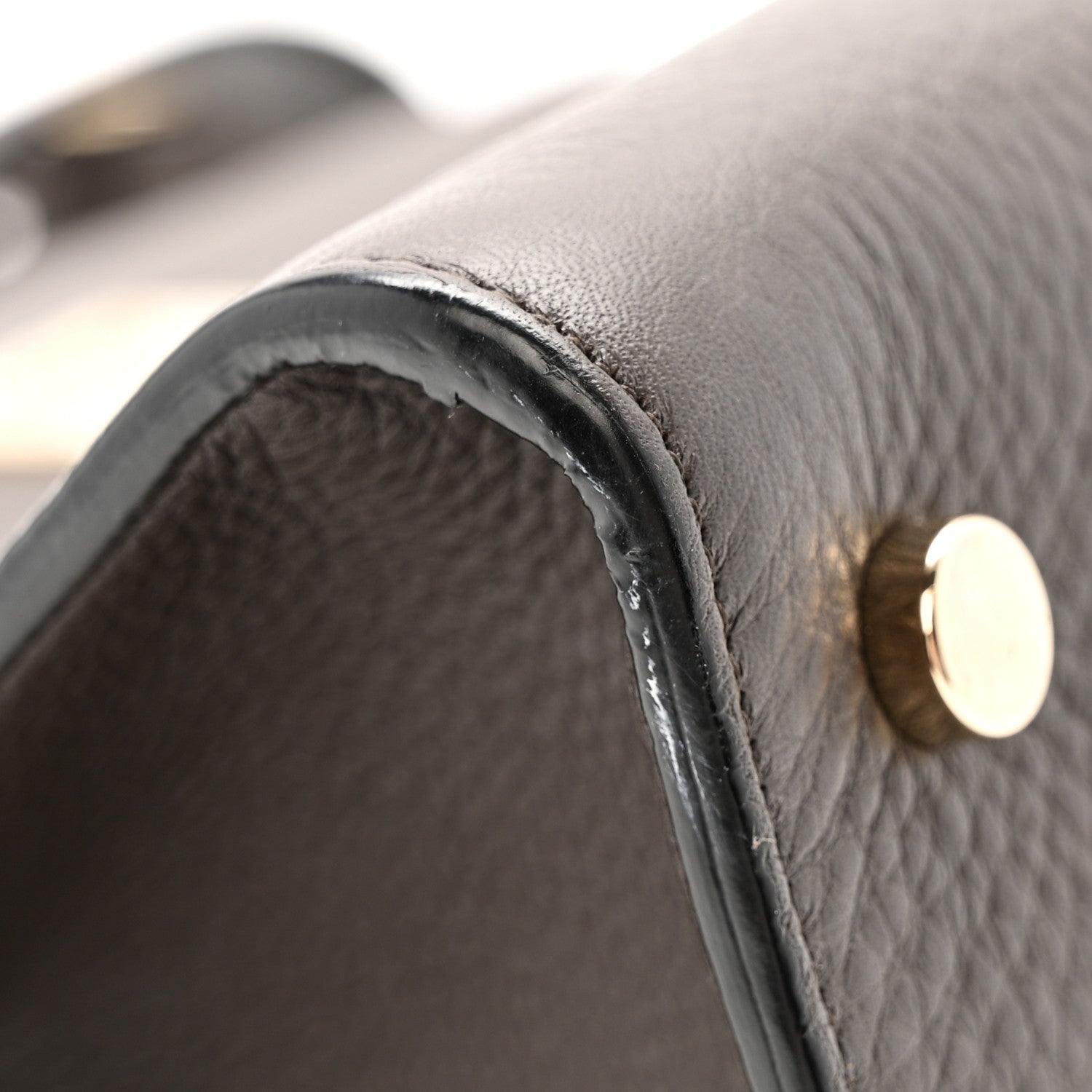 Christian Dior Grained Calfskin Medium Diorever Flap Dark Brown 10 of 14