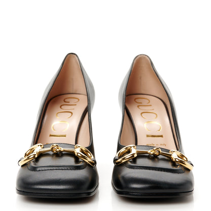 Gucci Malaga Kid Horsebit 75mm Pumps 39 Black 3 of 11