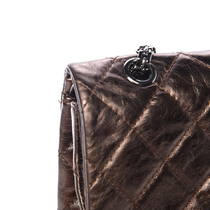 Chanel Metallic Aged Calfskin Quilted 2.55 Reissue 227 Flap Bronze 14 of 23