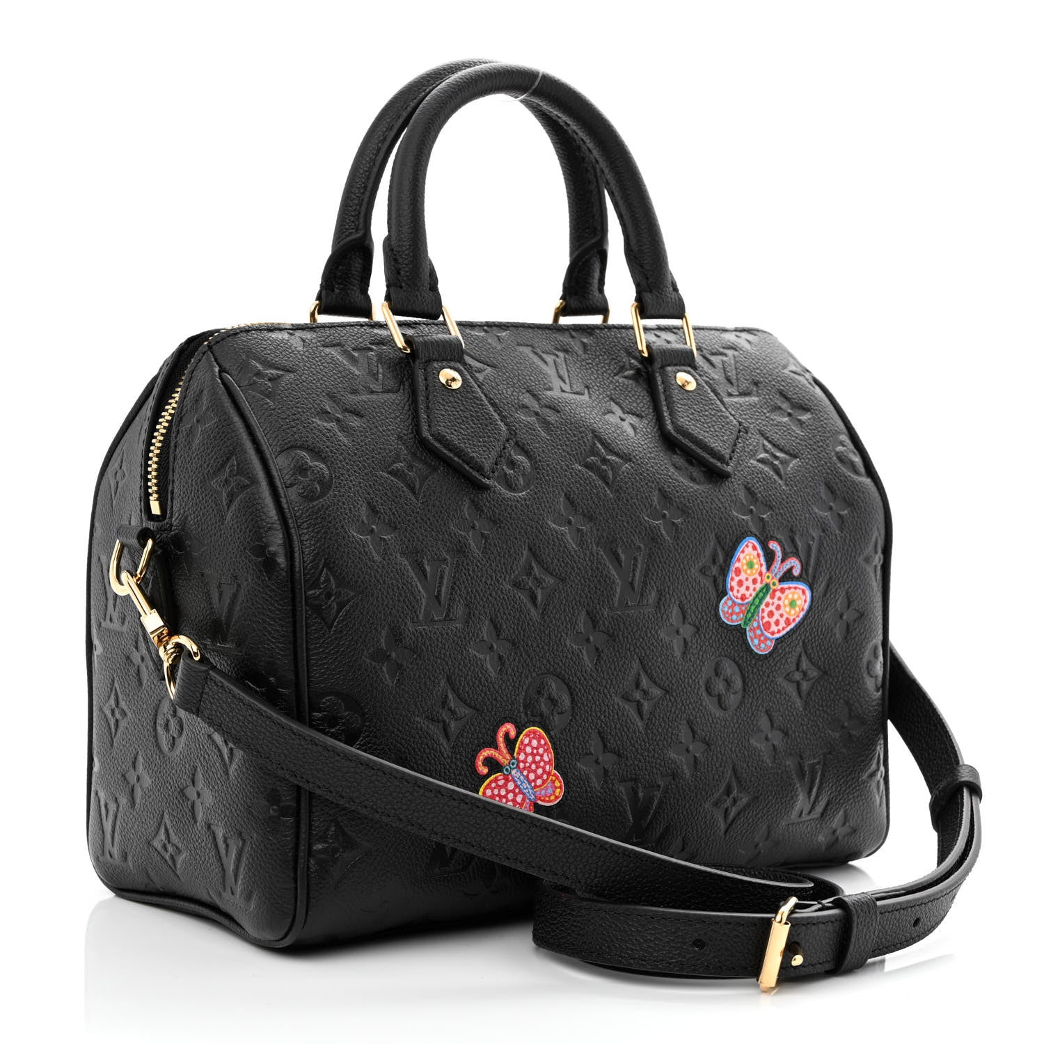 Louis Vuitton LV x YK Empreinte Speedy Bandouliere 25 Black 2 of 9