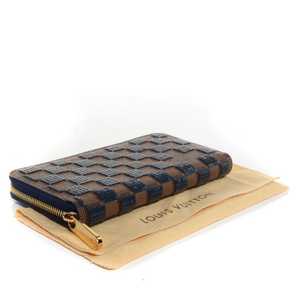 Louis Vuitton Damier Paillettes Zippy Wallet Blue 4 of 7