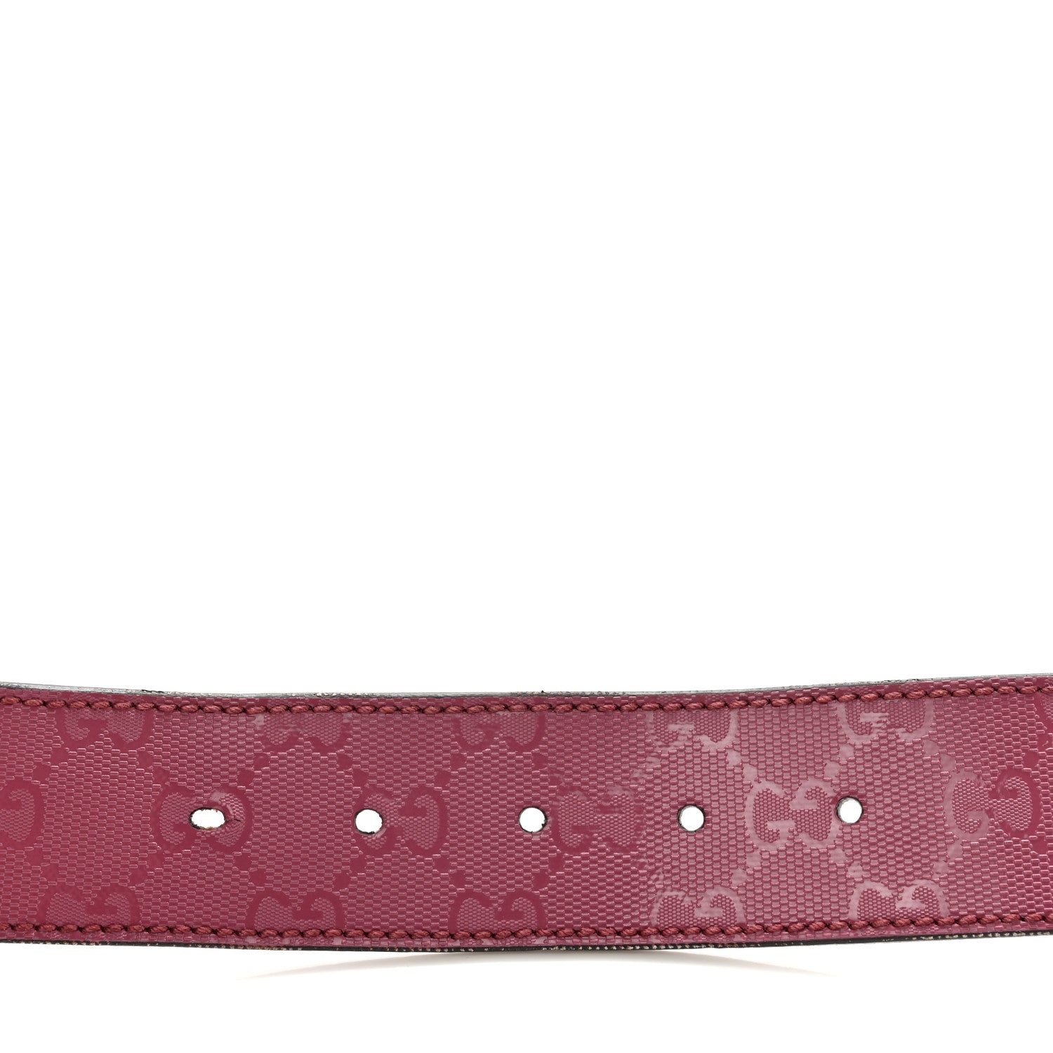 Gucci Imprime Monogram Interlocking G 40mm Belt 100 40 Pink 3 of 7