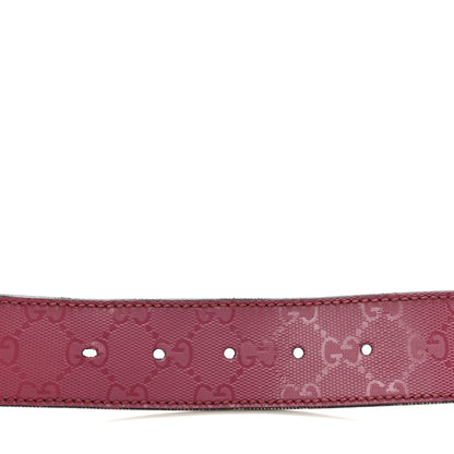 Gucci Imprime Monogram Interlocking G 40mm Belt 100 40 Pink 3 of 7