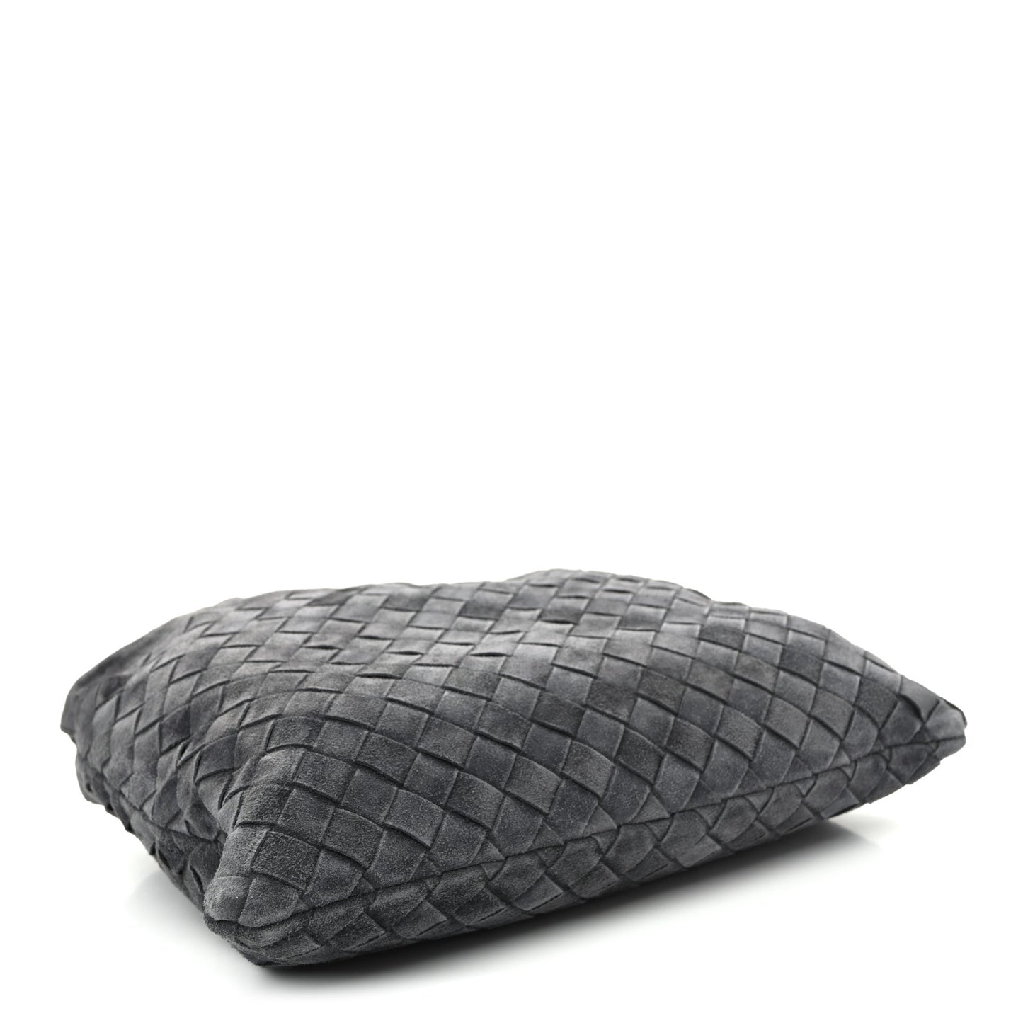 Suede Calfskin Intrecciato Medium Dustbag Grey