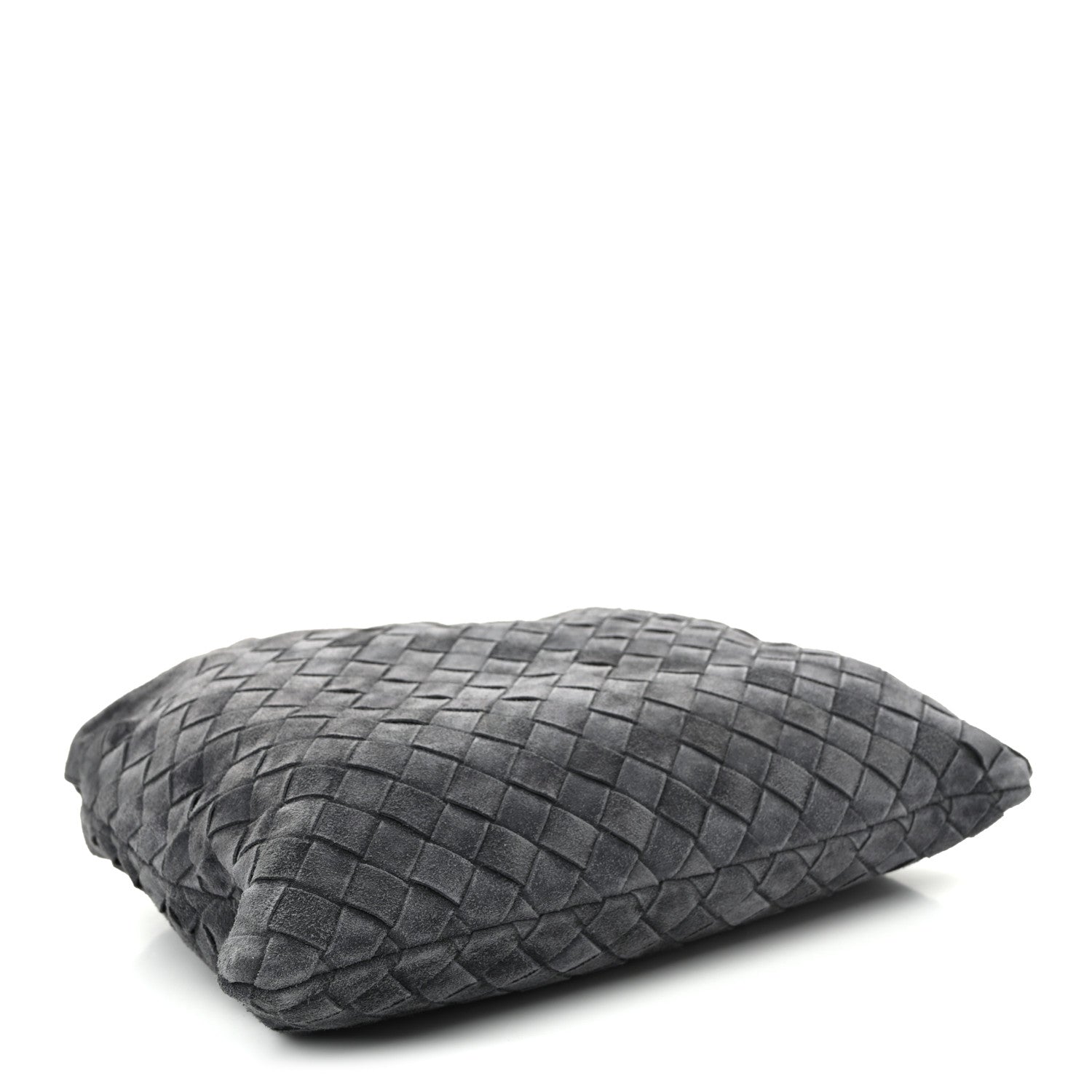 Bottega Veneta Suede Calfskin Intrecciato Medium Dustbag Grey 4 of 9