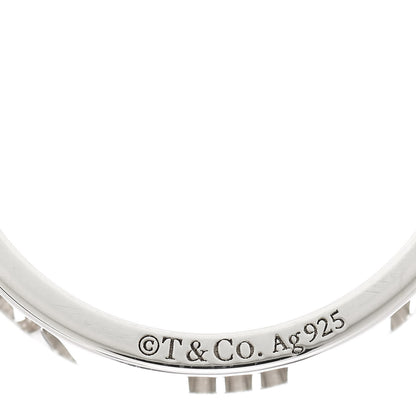 Tiffany Sterling Silver Narrow Atlas Pierced Ring 50 5.25 4 of 5