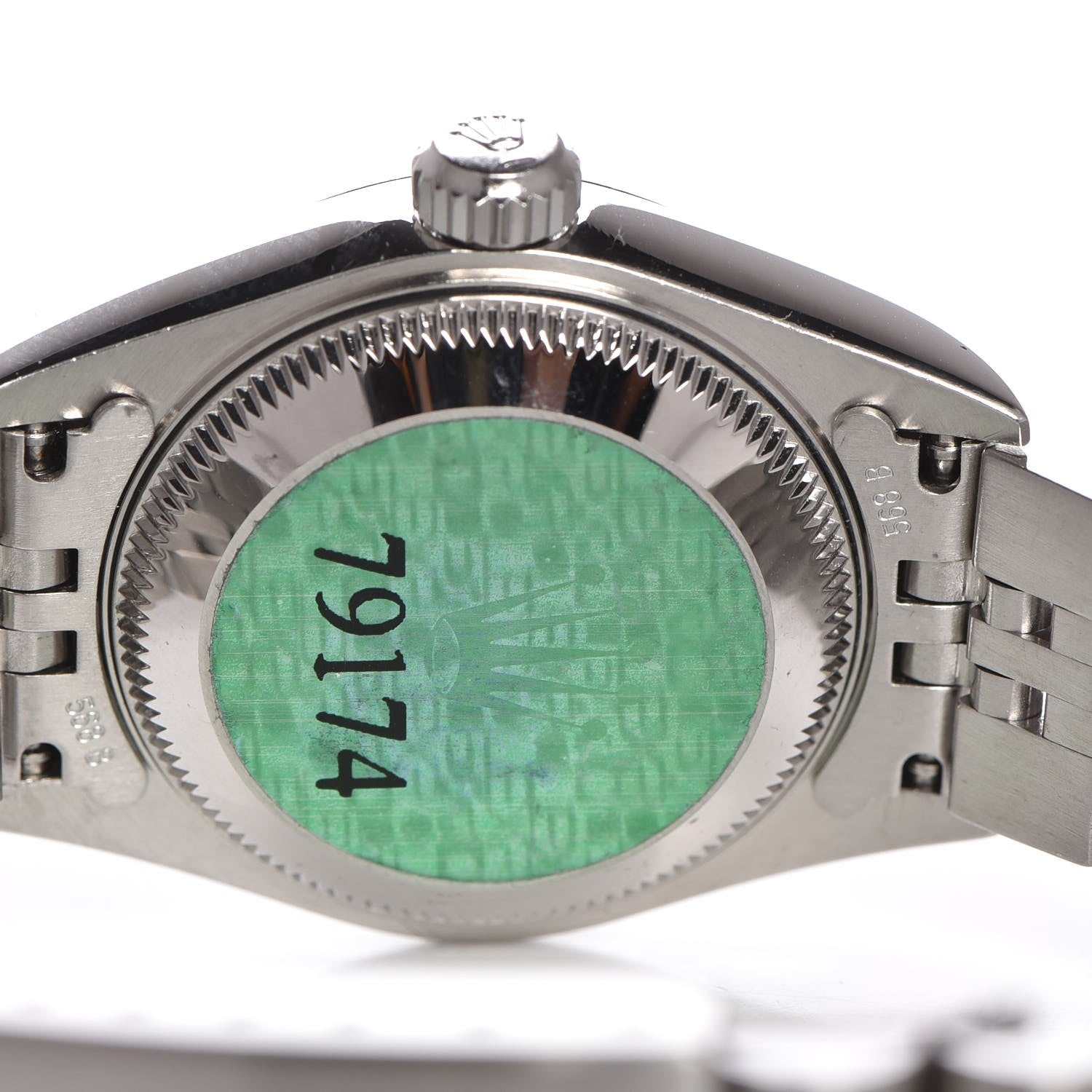 Rolex Stainless Steel 18K White Gold Diamond 26mm Oyster Perpetual Datejust Watch Pink Jubilee 69174 6 of 13