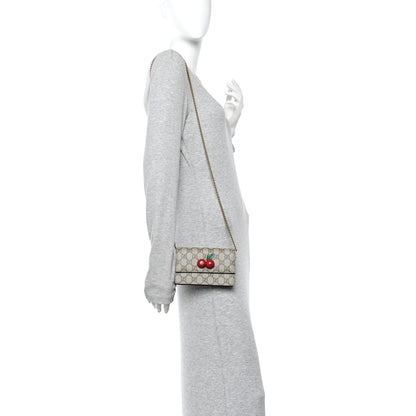Gucci GG Supreme Monogram Mini Cherry Chain Bag 2 of 9