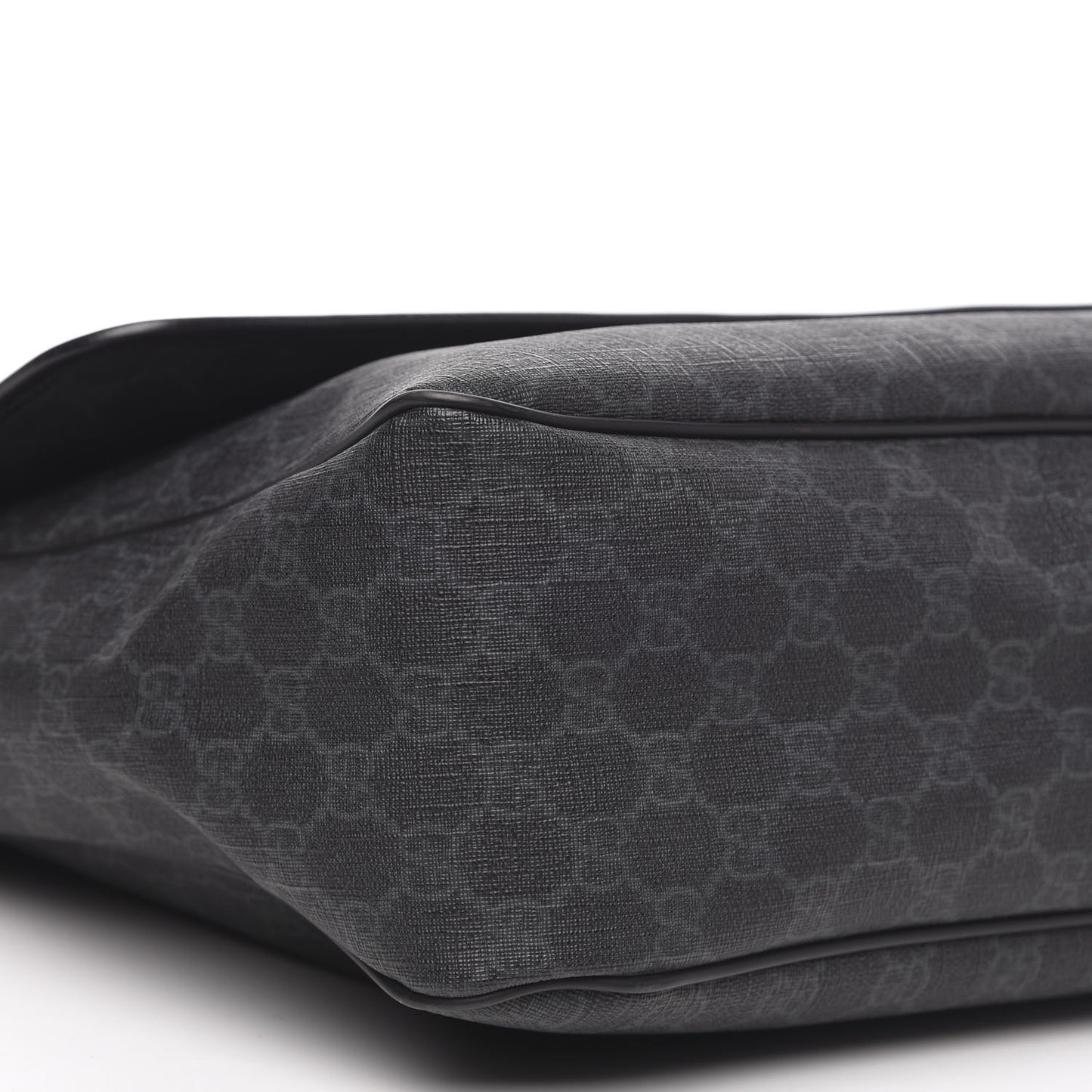 GG Plus Monogram Medium Flap Messenger Bag Black
