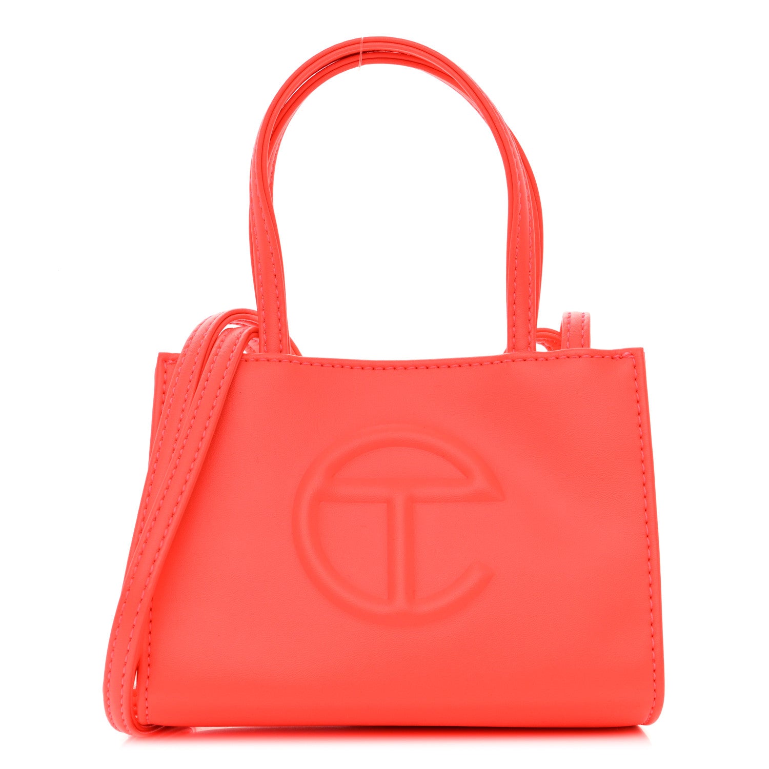 Telfar Vegan Leather Small Shopping Bag Hazard 1 of 10