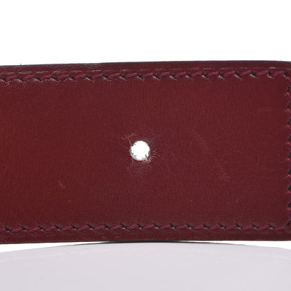 Hermes Togo Box 32mm H Belt 85 Black Rouge H 12 of 18