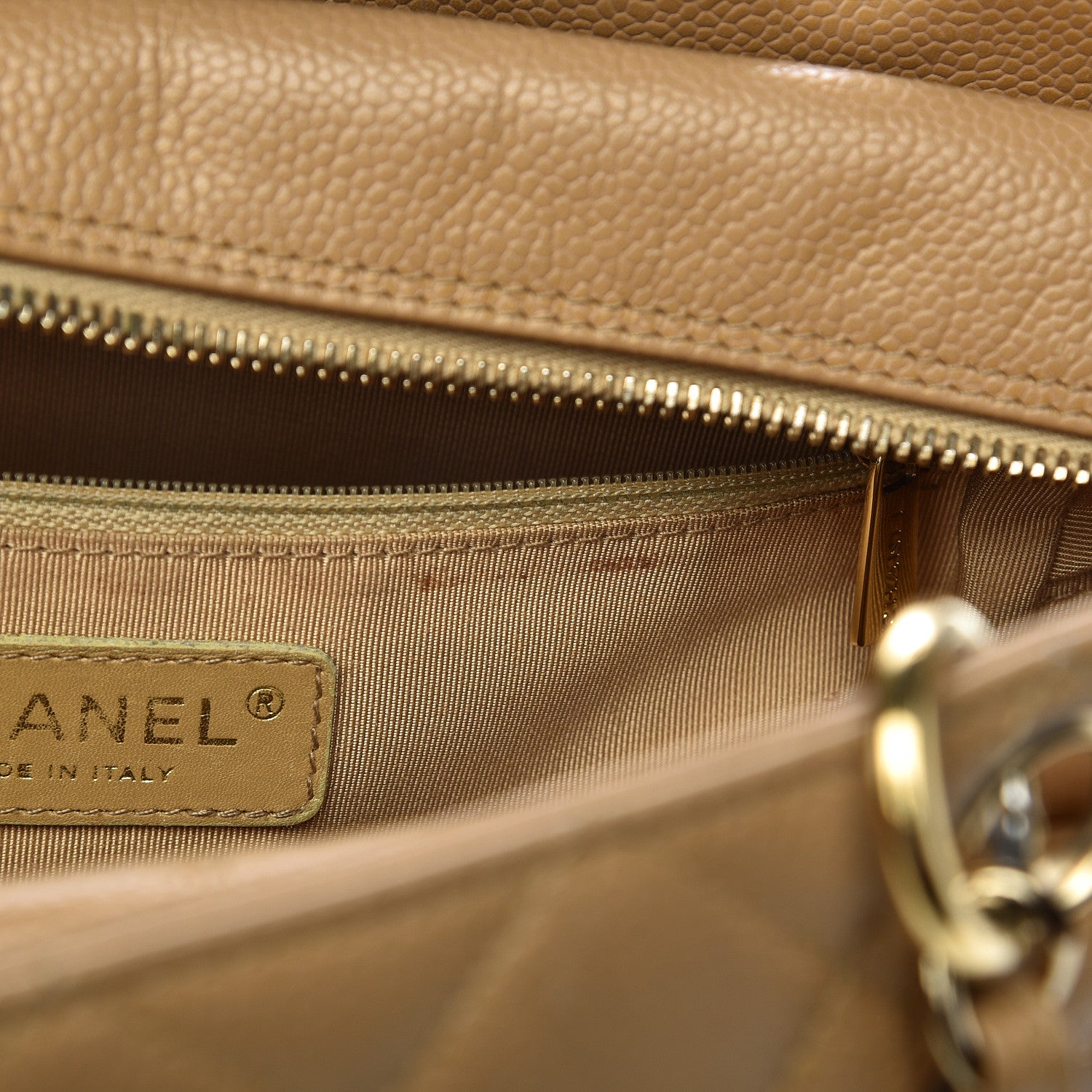 Chanel Caviar Quilted Petit Timeless Tote PTT Beige 10 of 17