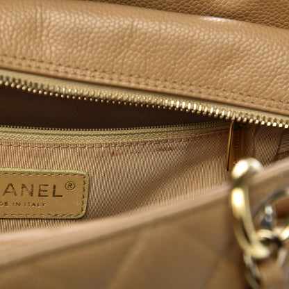 Chanel Caviar Quilted Petit Timeless Tote PTT Beige 10 of 17