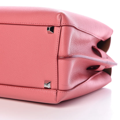MCM Grained Calfskin Medium Milla Tote Pink 9 of 9