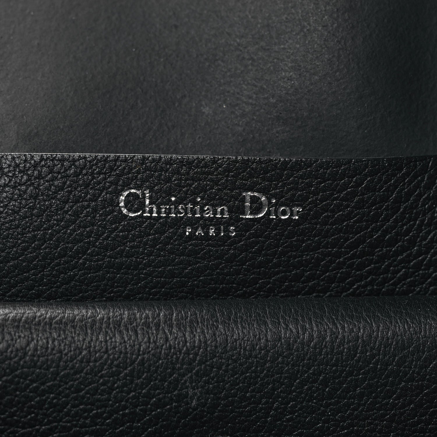 Christian Dior Supple Grained Calfskin Large Open Bar Tote Black 6 of 11