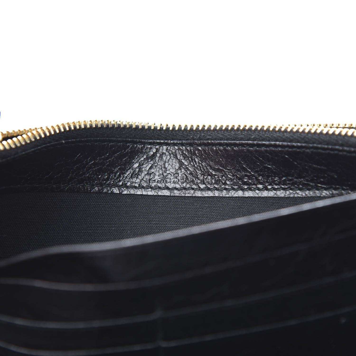Balenciaga Agneau Giant 12 Gold Hardware Money Wallet Black 7 of 13